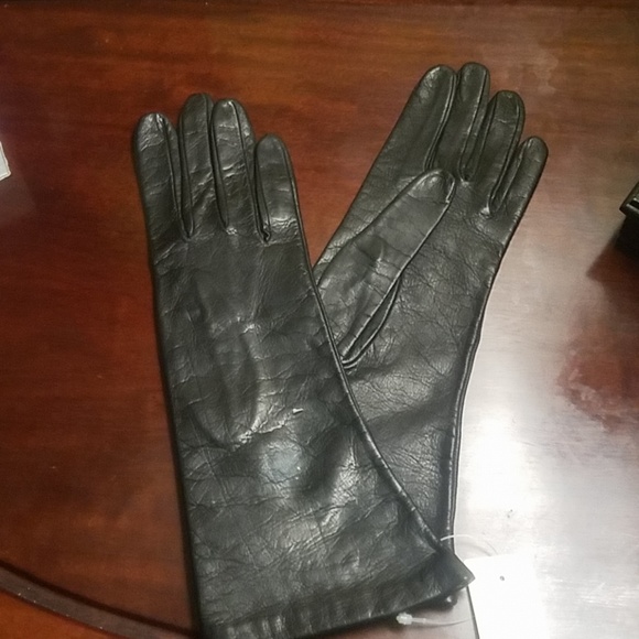 Brown leather gloves - Picture 1 of 3
